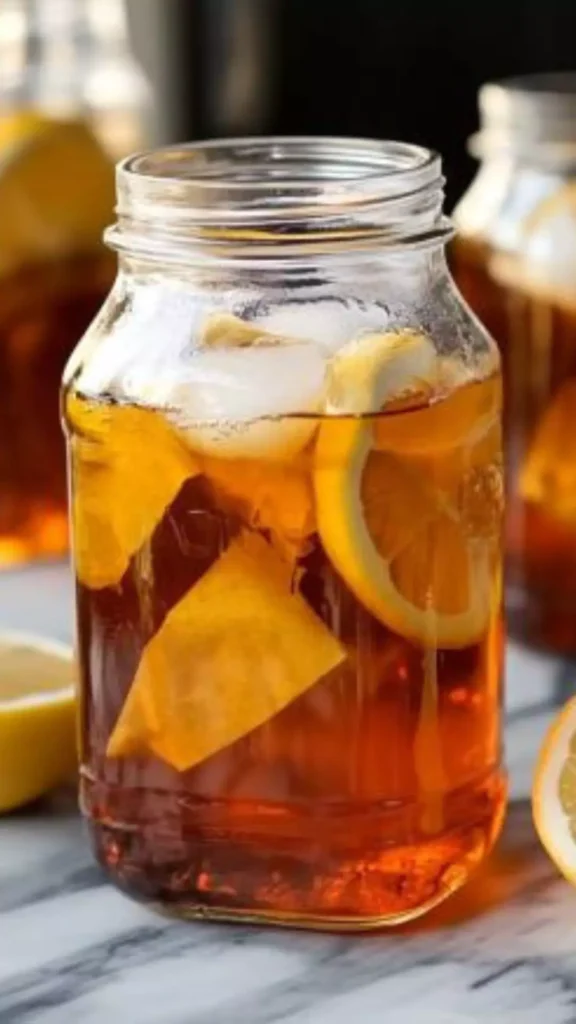 Easy sweet sun tea with lipton tea bags
