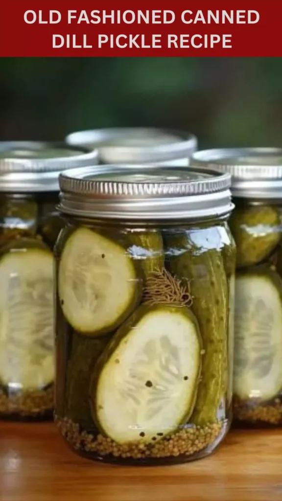 Best Old fashioned canned dill pickle recipe
