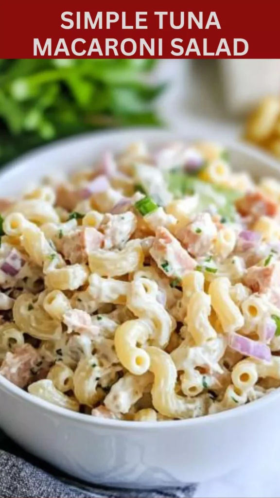 Best Simple tuna macaroni salad
