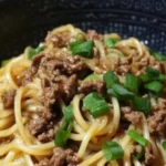 Best Mongolian Ground Beef Noodles Recipe