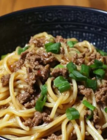 Best Mongolian Ground Beef Noodles Recipe