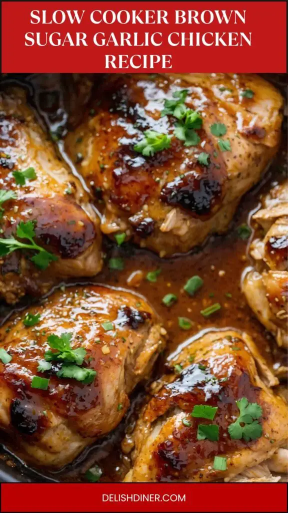 Slow Cooker Brown Sugar Garlic Chicken Recipe Slow Cooker Brown Sugar Garlic Chicken Recipe