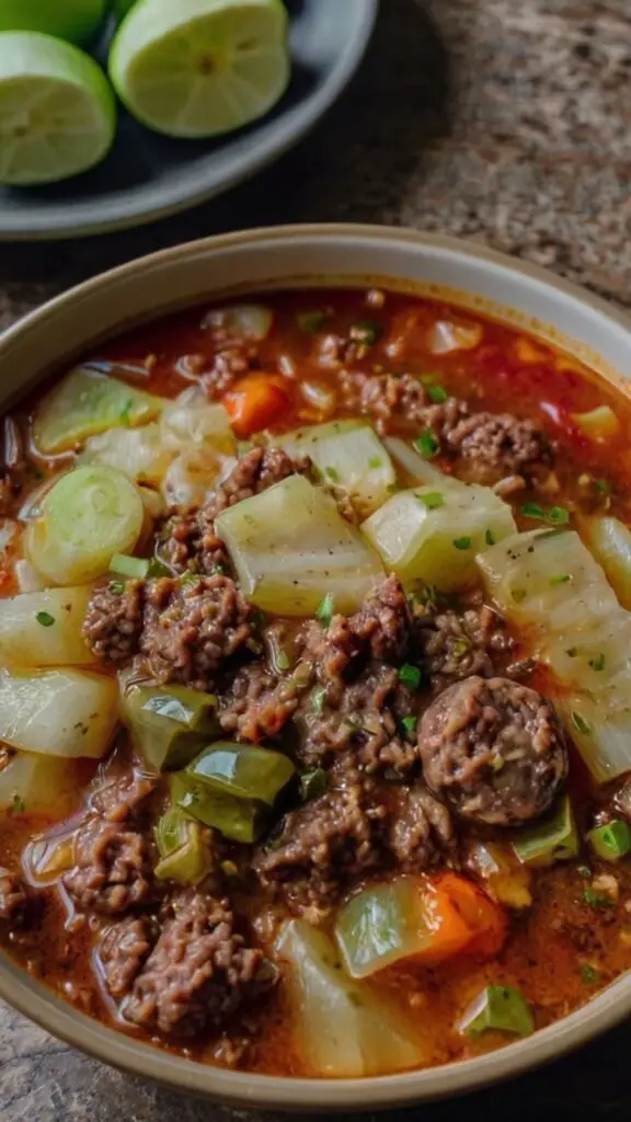Ground Beef Cabbage Soup recipe