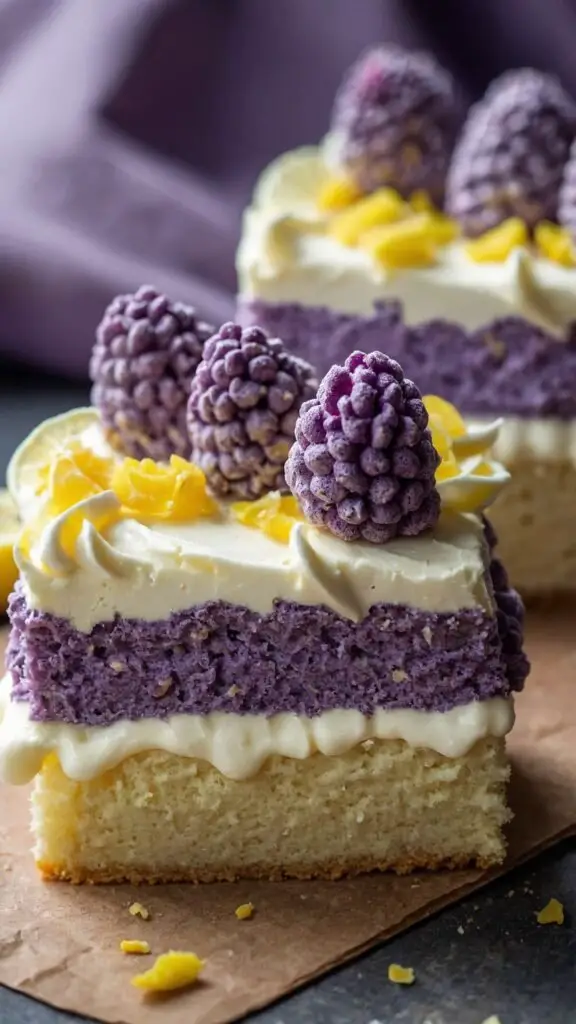 Vanilla Purple Cake With Lemon Buttercream copycat Recipe Vanilla Purple Cake With Lemon Buttercream copycat Recipe