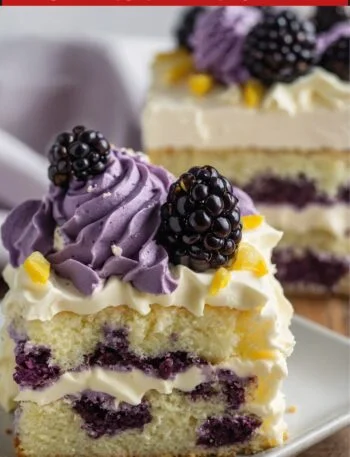 Vanilla Purple Cake With Lemon Buttercream Recipe
