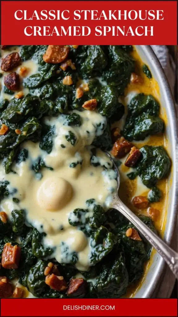 Classic Steakhouse Creamed Spinach Recipe 