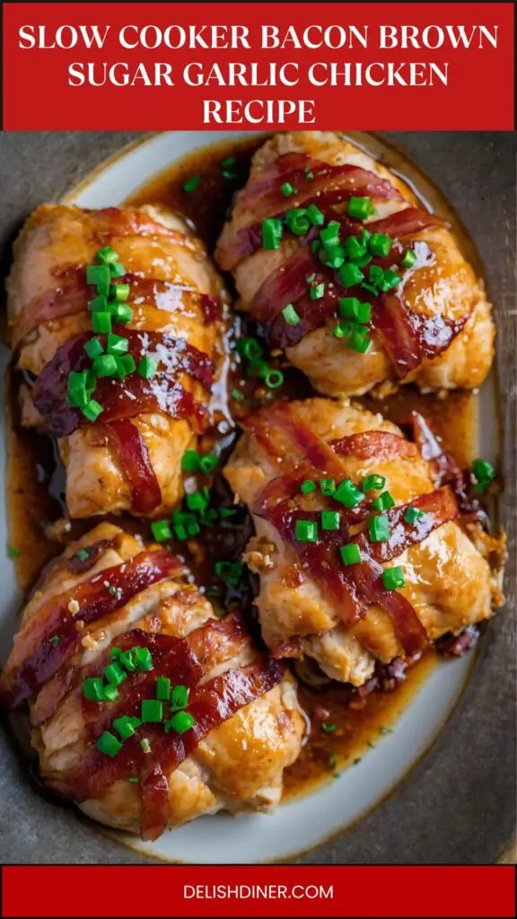 slow cooker bacon brown sugar garlic chicken recipe
