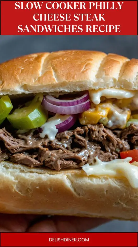 Slow Cooker Philly Cheese Steak Sandwiches Recipe
Slow Cooker Philly Cheese Steak Sandwiches Recipe