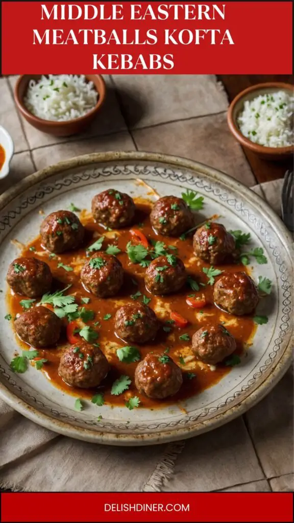 middle eastern meatballs kofta kebabs