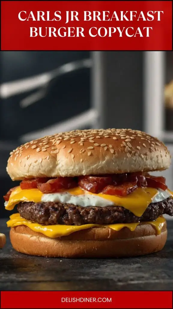carls jr breakfast burger copycat