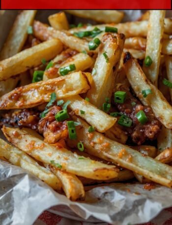 loaded garlic french fries