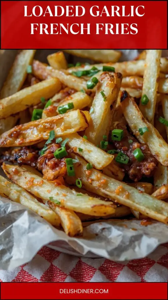 loaded garlic french fries