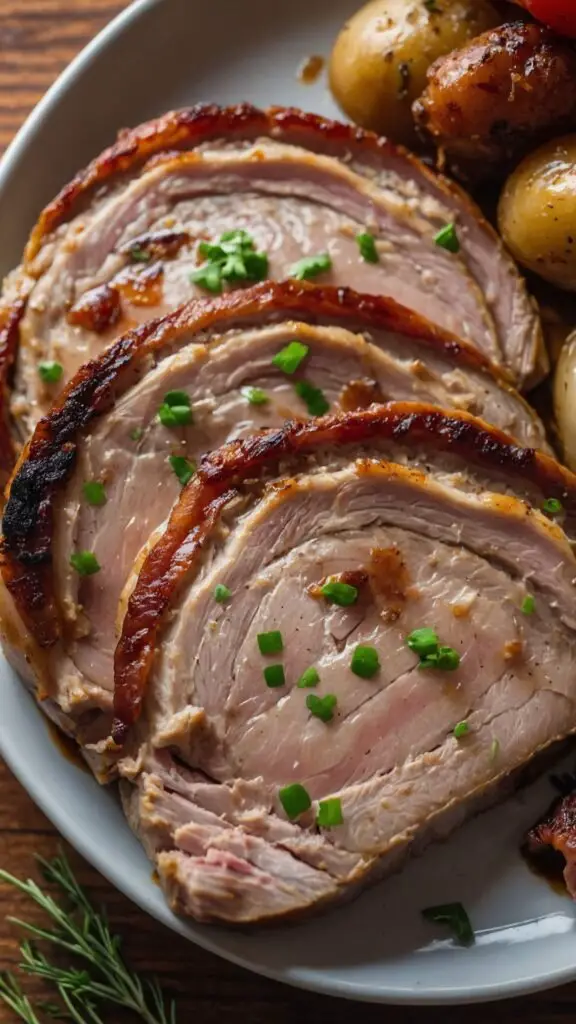 slow cooker bacon garlic pork loin copycat recipe slow cooker bacon garlic pork loin copycat recipe