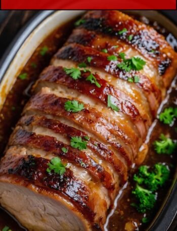 slow cooker bacon garlic pork loin