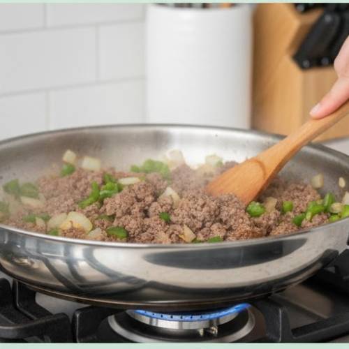 Step 2: Cook the Beef Mixture Step 2: Cook the Beef Mixture
