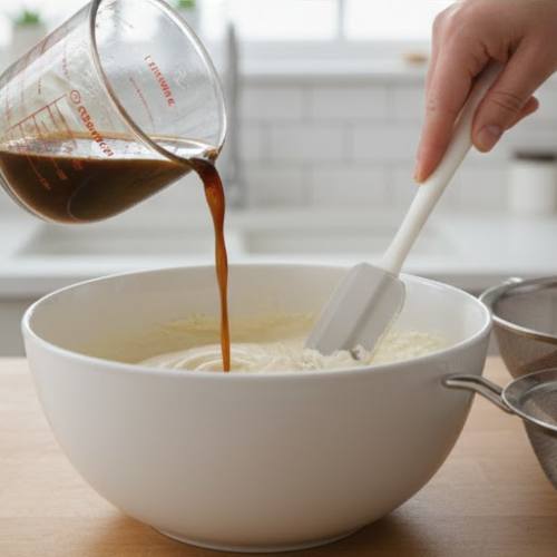 Step 4: Combine wet and dry ingredients Step 4: Combine wet and dry ingredients