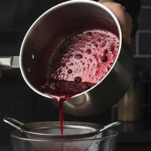 Step 3: Strain the Syrup