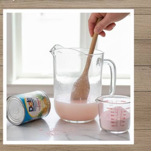 Step 2: Combine the Pineapple Juice and Lemonade Mix Step 2: Combine the Pineapple Juice and Lemonade Mix