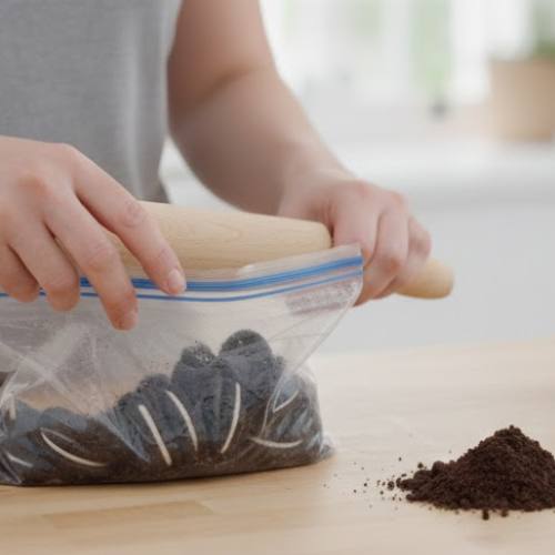 Step 1: Crush the Oreos Step 1: Crush the Oreos