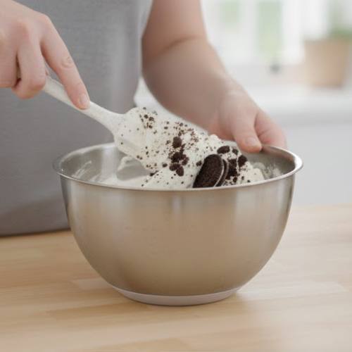 Step 5: Add Oreos and Chocolate Chips Step 5: Add Oreos and Chocolate Chips