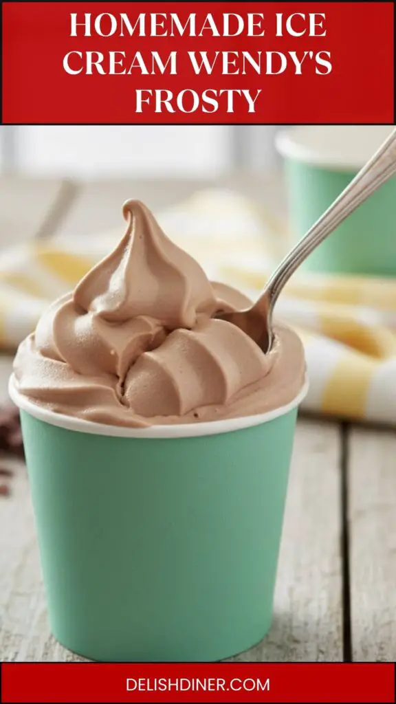 Homemade Ice Cream Wendy's Frosty