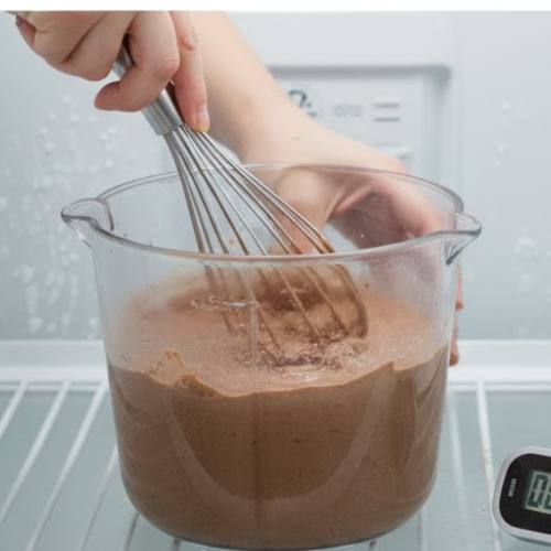 Step 3: Freeze and Whisk Method (if not using ice cream maker)